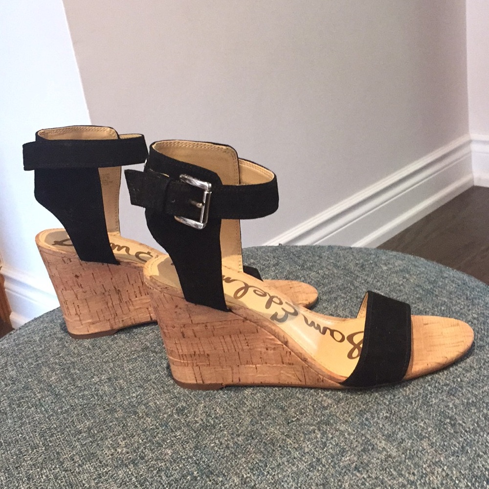Shoes - Sam Edelman suede and cork wedges